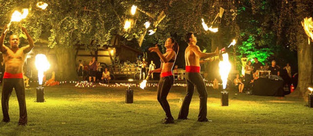 Die Feuershow beim Sommernachtsfest im Europa-Park am 26. Juli.   | Foto: Europa-Park