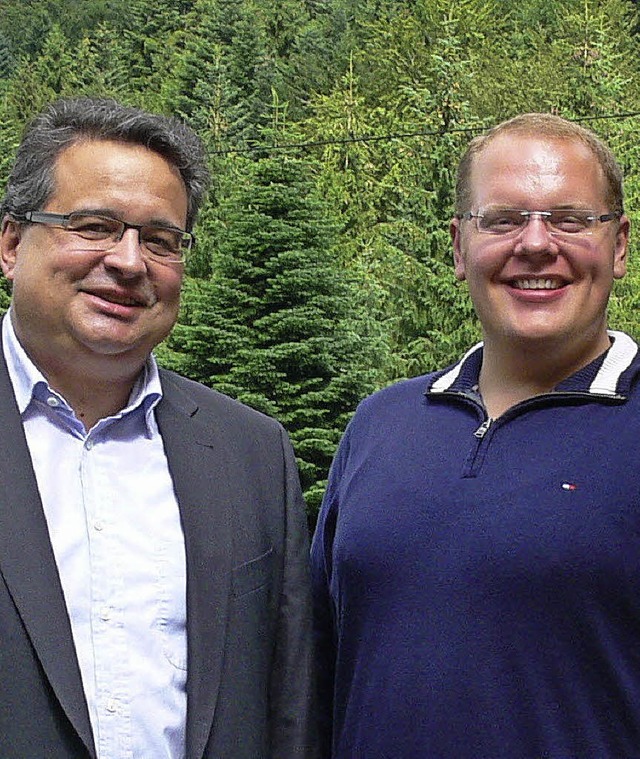 Fraktionschef Carsten Erhardt (rechts) und sein Stellvertreter Jochen Strosack   | Foto: fdp