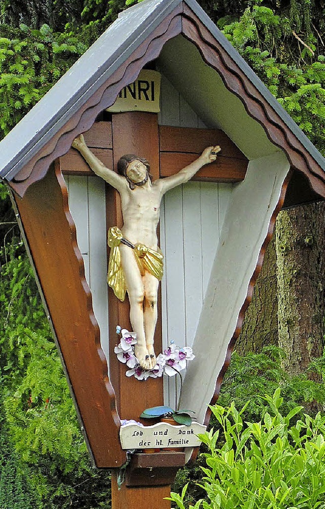Das Kreuz am Rmerweg wurde 1988 errichtet.   | Foto: Gottstein