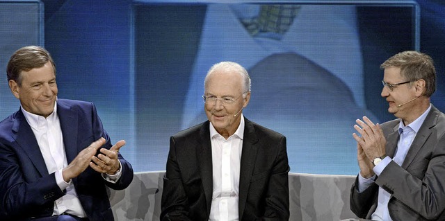 Claus Kleber (links) und Gnther Jauch... 9, wie die ZDF-Redaktion behauptete.   | Foto: dpa