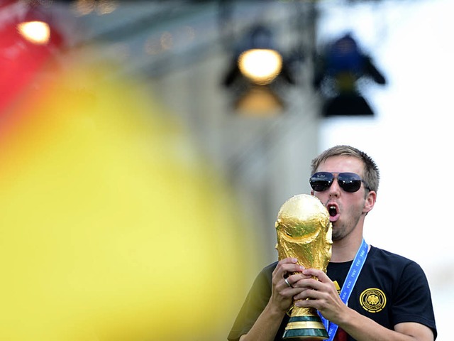 Philipp Lahm mag nicht mehr.  | Foto: AFP