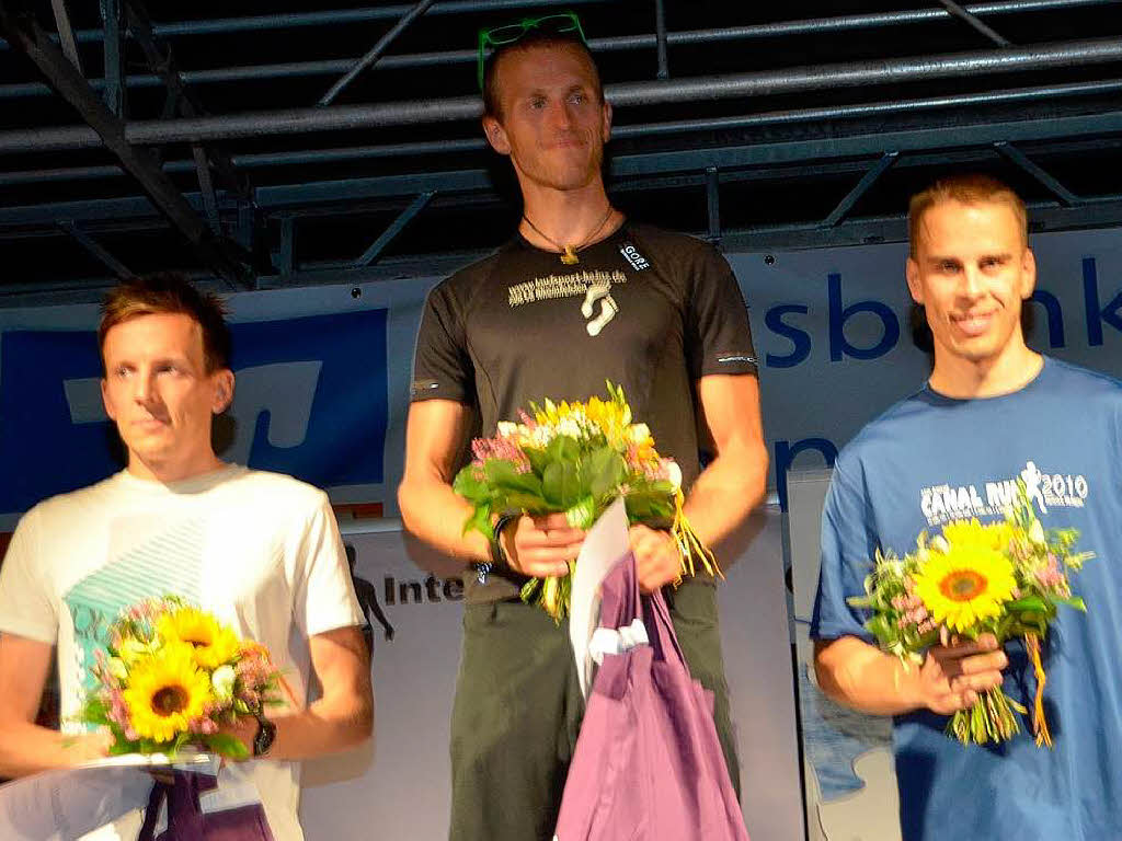 Bei den Herren gewann Felix Khler (Mitte) vor Anders Holmberg (links) und Roppo Pekka.