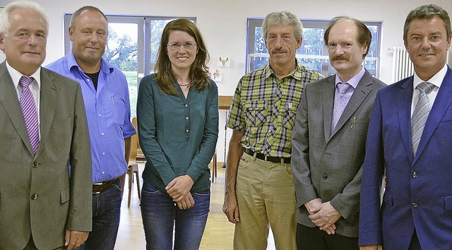 Ortsvorsteher Ottmar Seywald und die z...germeister Volker Kieber (von links).   | Foto: Susanne Mller