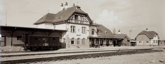 Der Bahnhof in  Bonndorf im Jahr 1907     | Foto: Archiv Haus der Geschichte Baden Wrttemberg, Stuttgart