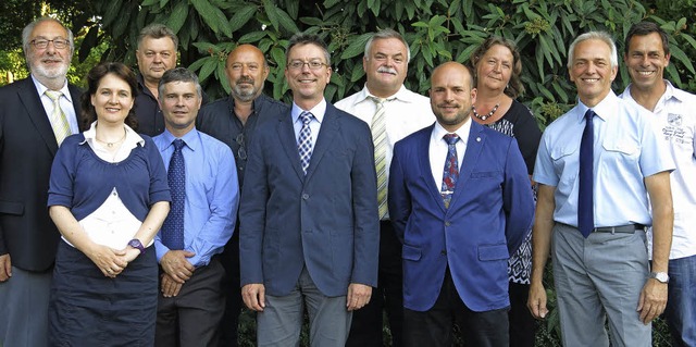 Der neue Niederrimsinger Ortschaftsrat...ochen Khler (erste Reihe von links).   | Foto: Claudia Mller