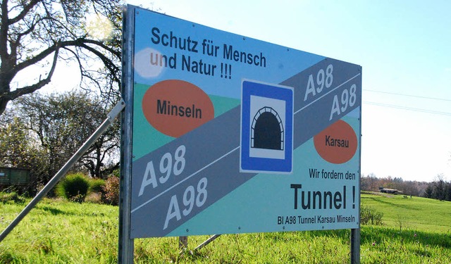 Der Weiterbau der A98 nach Osten biete...unkte &#8211; einen davon in Minseln.   | Foto: Staub
