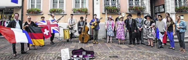 Beim Filmdreh fr den Chibi-Heimataben...g steht die Stdtepartnerschaft. Bild:  | Foto: Daniel Jsch