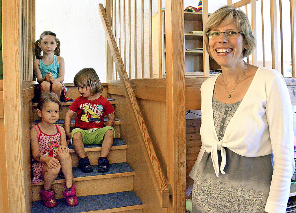 Neue Kindergartenleiterin schon mitten bei der Arbeit - Eimeldingen