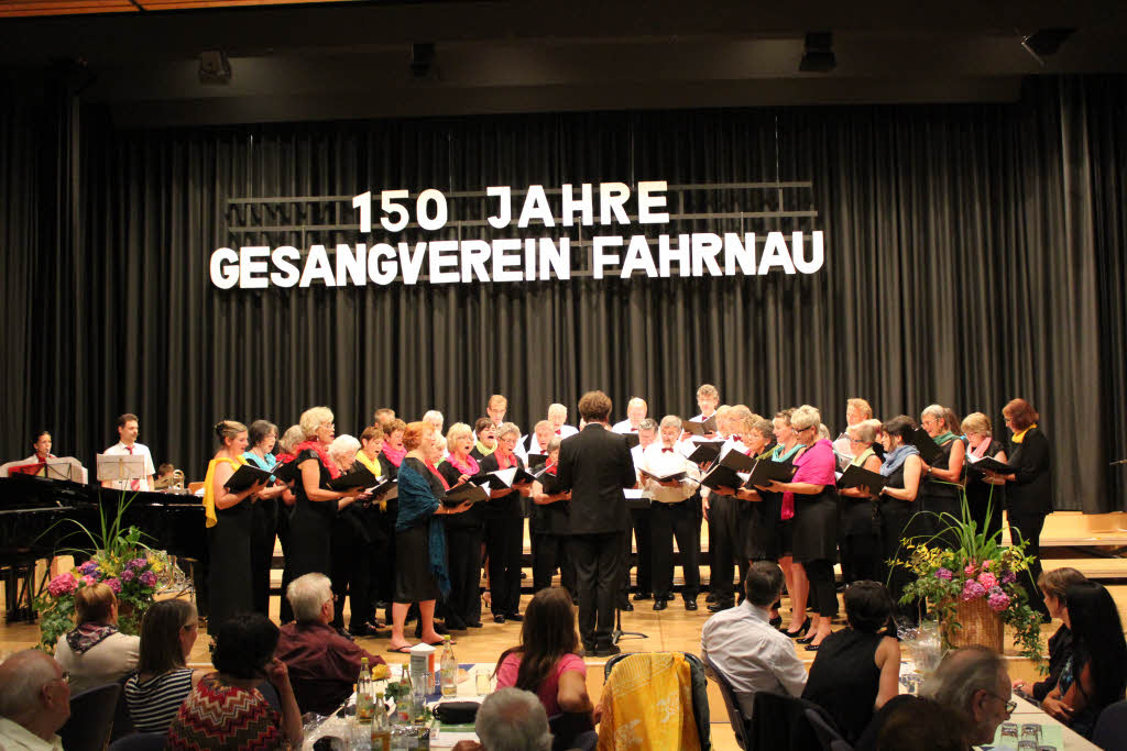 Der gastgebende Gesangverein Fahrnau.