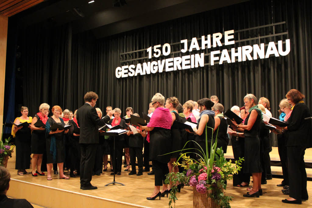 Der gastgebende Gesangverein Fahrnau.