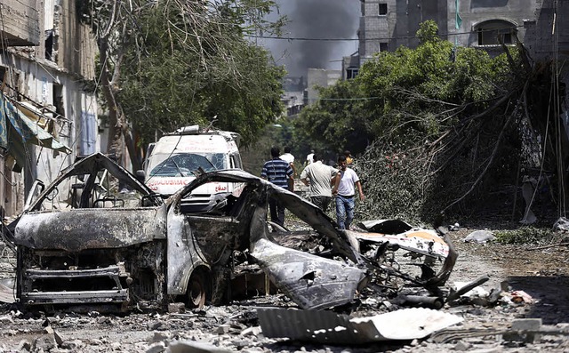 Schajaija im nrdlichen  Gaza nach dem israelischen Angriff   | Foto: afp