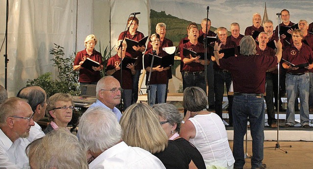 Der Gastgeber, der Gesangverein &#8222...in Kleinkems beim Festival der Chre.   | Foto: cremer