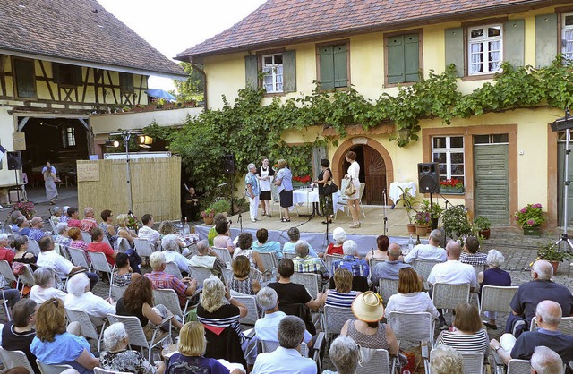 Im Gutshof der Roeders in Diersburg ging es badisch-elsssisch zu.   | Foto: Frank Leonhardt