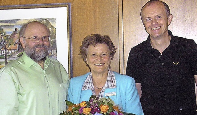 Doppelter Abschied: Rosa Jgle-Kern wu...rschwisterungs-Komitees verabschiedet.  | Foto: BZ