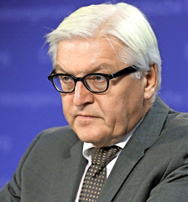 Verteidigt die weiche Linie: Auenminister Steinmeier   | Foto: AFP