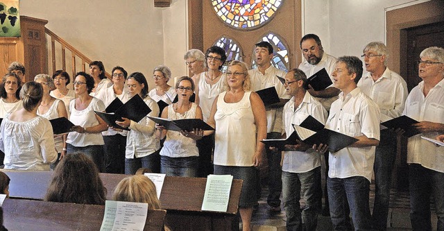 Der evangelische Gemeindechor Riegel-E... Samstag in der evangelischen Kirche.   | Foto: Jrgen Schweizer