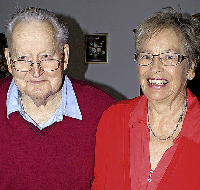 Seit 60 Jahren verheiratet sind  Helmut und Gertrud Frommherz aus Grunholz.  | Foto: Werner Probst