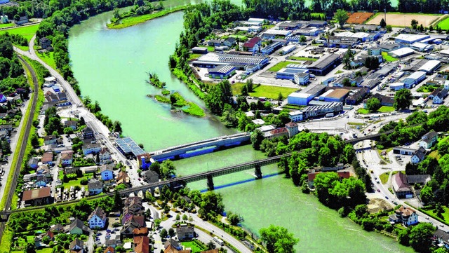 Luftbild Zollbergang Waldshut  | Foto: bz