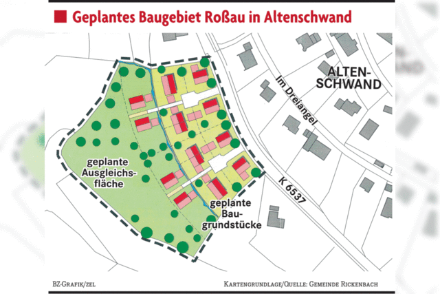 Baugebiet mit acht oder zwlf Pltzen