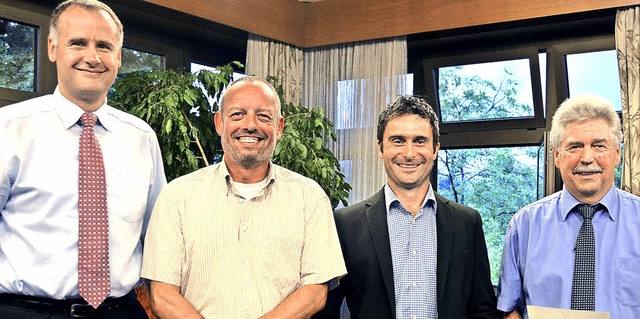 Grund zum Strahlen hatten in der jngs...ngen) und Edmund Steinle (Norsingen).   | Foto: Privat/Andrea gallien