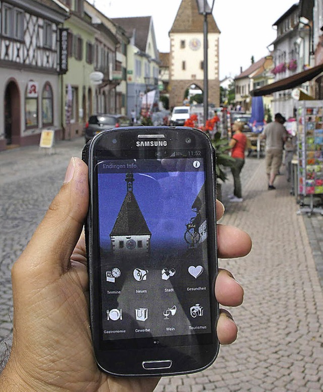 Per App die Stadt erkunden &#8211; Endingen macht&#8217;s mglich.   | Foto: Wendel