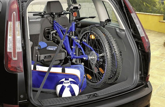 In manchen Vans lässt sich auch ein Fahrrad unterbringen  | Foto: Ford