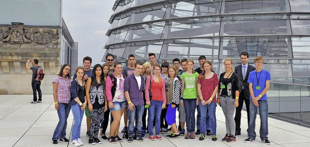 Sie erkundeten die Bundeshauptstadt Be...nnen und Schler der Alemannenschule.   | Foto: Privat