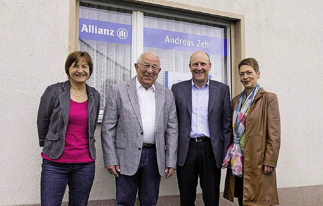 Das Team der Allianzvertretung in Fahr...Zeh, Andreas Zeh, Ute Zeh (von links)   | Foto: zvg