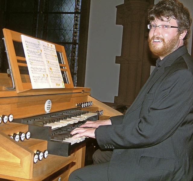 Der tschechische Organist Jan Dolezel   | Foto: Frey