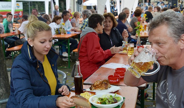 Richtig viel los war beim Gggelifest in Wyhlen.   | Foto: Heinz Vollmar