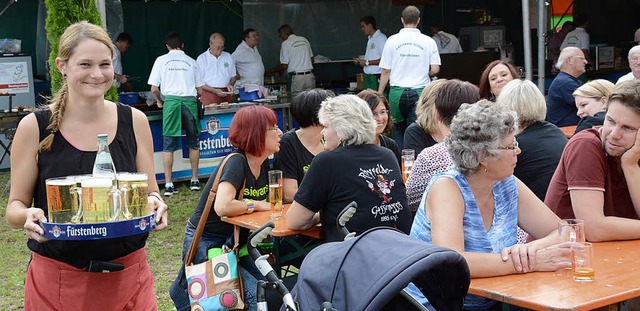 Der Besucherandrang beim Bierfest  lie...ender Andreas Burkart war  zufrieden.   | Foto: Heinz Vollmar