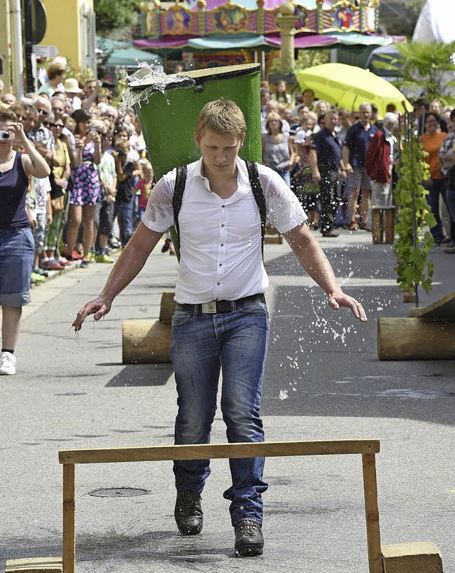 Beim Bggilauf ging&#8217;s um Geschicklichkeit.  | Foto: Volker Mnch