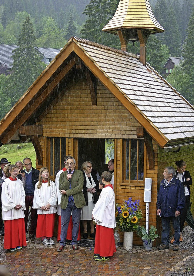 Einweihung und Segnung der neuen Johan... regelmig  an seinem Zweitwohnsitz.   | Foto: Hans-Jochen Kpper