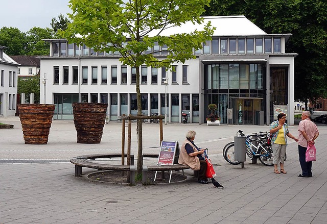 Der Rathausplatz: OB Mller will ihn beleben.   | Foto: Klaus Schweizer