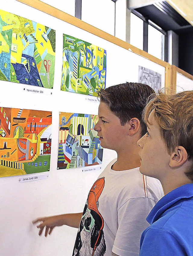 Schule kreativ: Heute endet die Ausstellung.   | Foto: s. decoux-kone