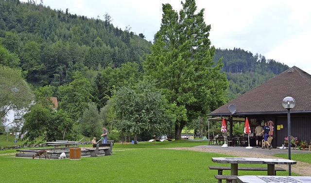 Minigolfplatz mit Htte und Wassertret..., die 2014 neu gestaltet werden soll.   | Foto: Bayer