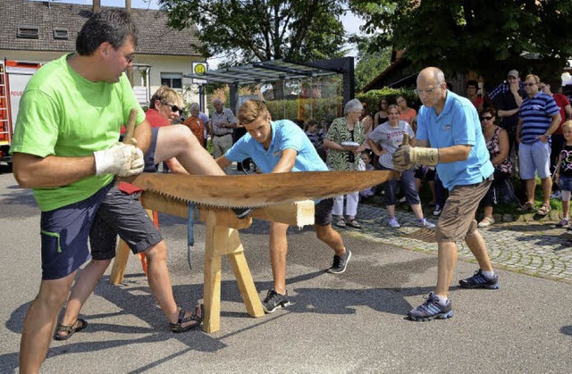 Hier sind Kraft und Geschicklichkeit gefragt.   | Foto: Alfred Arbandt