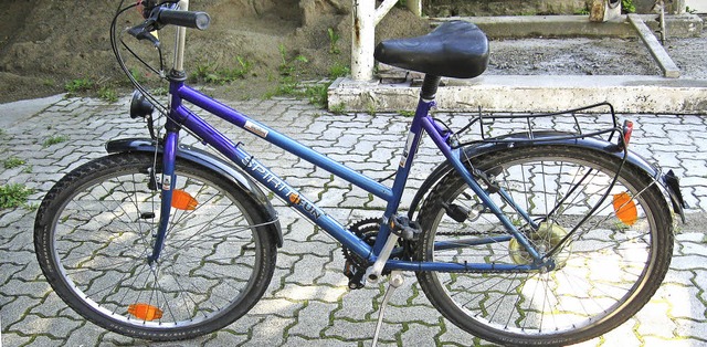 Wer kennt das Fahrrad? Die Polizei hofft auf Hinweise.   | Foto: Polizei