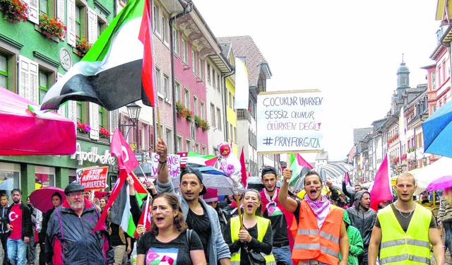 Demo pro Palstina in Waldshut-Tiengen  | Foto: bz