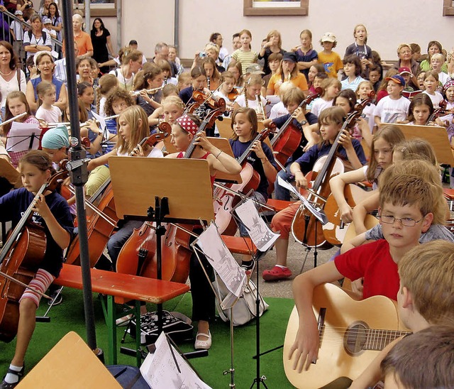 Beim Sommerfest der Musikschule Lrrach   | Foto: ZVG