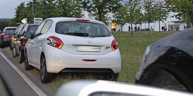 So sah es beim Vitra-Sommerfest entlang der Rmerstrae aus.   | Foto: Polizei