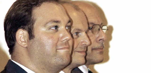 Politische Prominenz (von links): Feli...einer, Dietmar Zpernick, Jrg Gantzer  | Foto: Katja Mielcarek