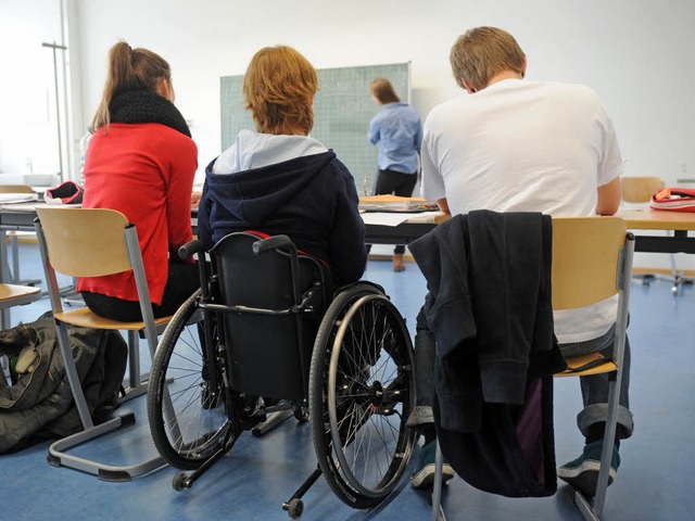 Behinderte Kinder sollen  &#8222;im No...gelschulen unterrichtet werden knnen.  | Foto: dpa
