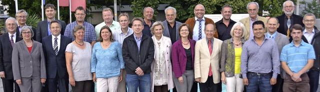 Der neue Gemeinderat (von links): OB W...ehlen Thomas Bayer und Stefan Grter.   | Foto: Lauber