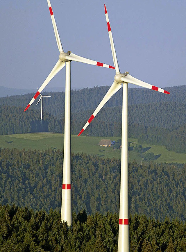 Windkraft &#8211; kontrovers diskutiertes Thema im Hotzenwald.  | Foto: DPA