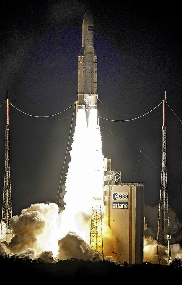 Start der Ariane mit ATV   | Foto: DPA
