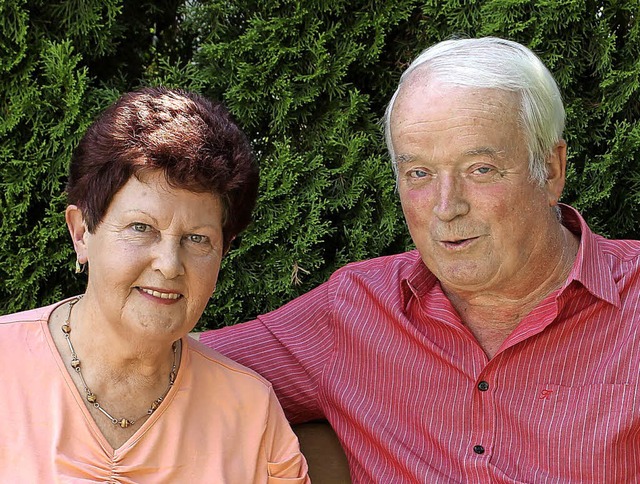 Seit 50 Jahren verheiratet: Rolf und Brigitte Reinhart   | Foto: hans spengler