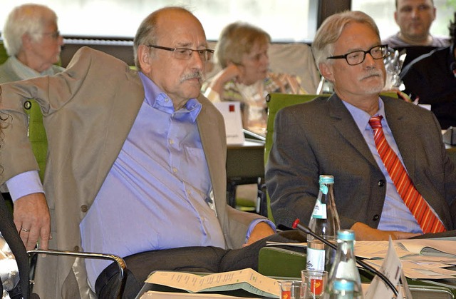 Verrgert war die SPD bei der konstitu... Bernnat (links) und Gnter Schlecht.   | Foto: Barbara Ruda