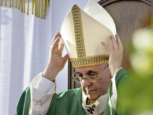 Die Hochschwarzwlder Ministranten wer...Papst Franziskus zu Gesicht bekommen.   | Foto: dpa / Privat