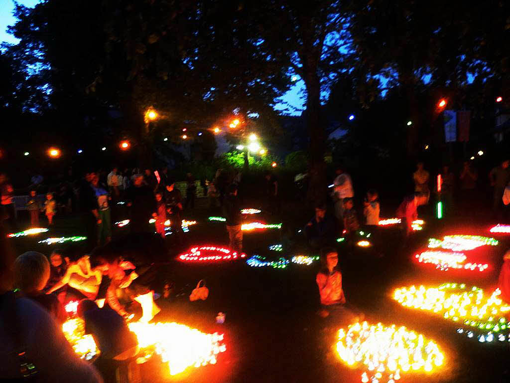 Lichterfest im Kurpark in Lenzkirch